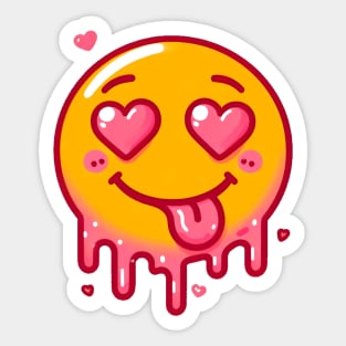 Smiley face in love Sticker